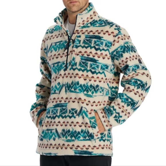 BILLABONG NEW A DIV Boundary Mock Neck Fleece Jacket - Picture 2 of 16